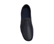 Mocassino con fascetta color blu