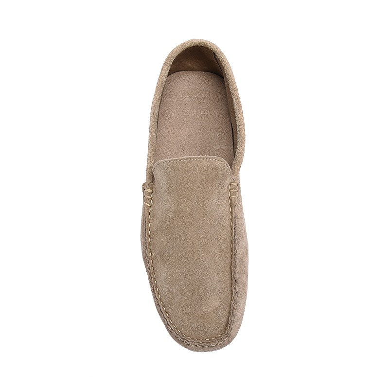 Mocassino per bambino scamosciato color beige