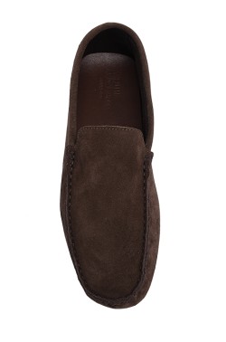 Choccolate brown suede Mocassin for children