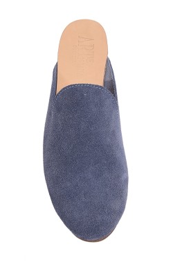 Pantofolina da donna aperta jeans