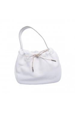 Whit Calf Leather "Mini" Bag