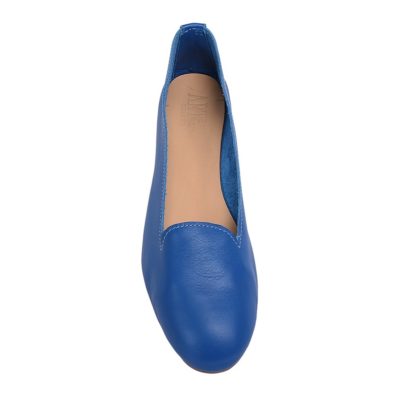 Pantofolina a scarpa color jeans