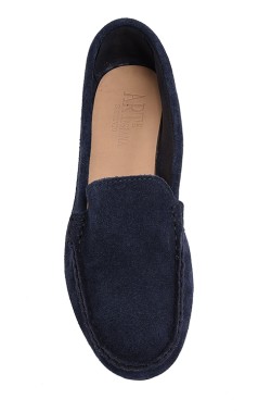 Blue Suede  Mocassin for Women