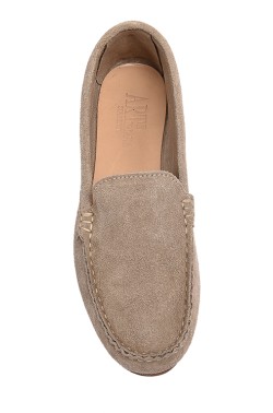 Mocassino da donna beige