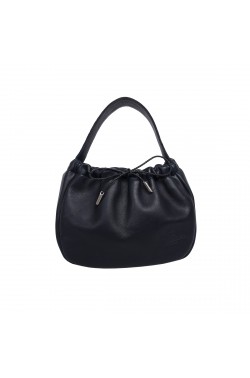 Blue Calf Leather "Mini" Bag with Laces