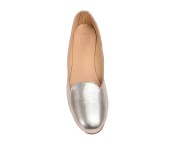 Pantofolina per bambina color platino