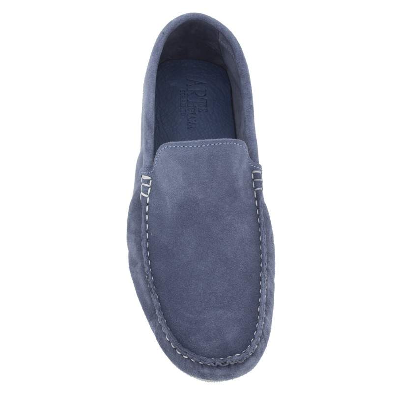 Mocassino scamosciato jeans