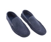 Mocassino scamosciato jeans