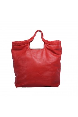 Borsa morbida di colore rosso