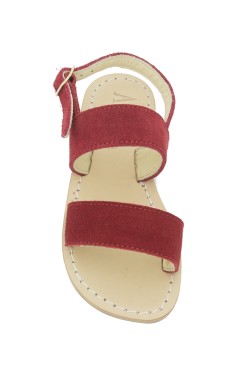 red suede monastic model sandal