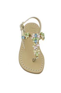 Platinum Coloured "Allegra" Sandal for children