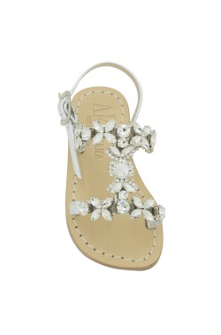 Silver Coloured "Damigella" Sandal for children