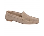 Mocassino da donna beige