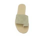 Pantofola infrad. scamosciata color beige