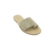 Pantofola infrad. scamosciata color beige