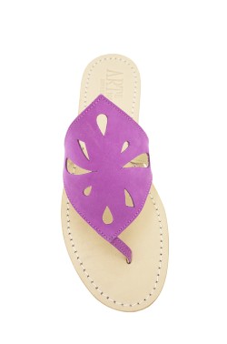 Fucsia Suede "Rosanna" Sandal