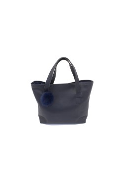 Blue Calf Leather "Bag pon" Bag