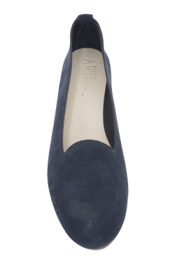 Pantofolina donna scamosciata blu