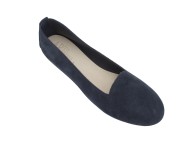 Pantofolina donna scamosciata blu
