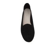 Pantofolina donna scamosciata nero