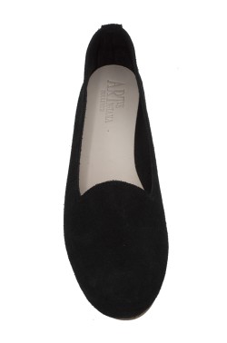 Pantofolina donna scamosciata nero