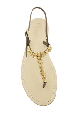 Bronze Coloured Jewel Sandal “Valentina”