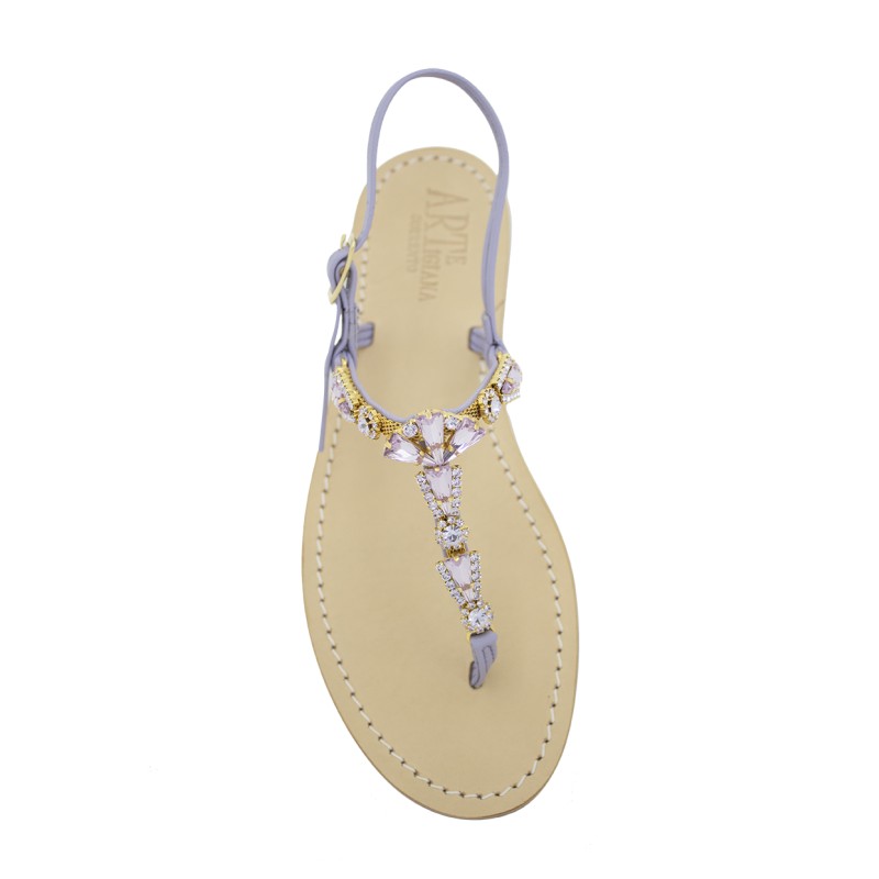 Wisteria Coloured Jewel Sandal “Valentina”