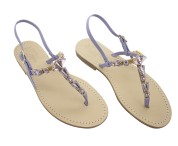 Wisteria Coloured Jewel Sandal “Valentina”