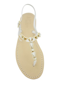 White Coloured Jewel Sandal “Valentina”
