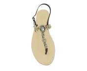 Sandali gioiello alessia color platino