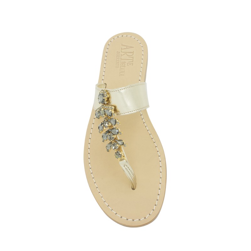 Platinum Coloured "Anna" Sandal