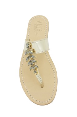 Platinum Coloured "Anna" Sandal