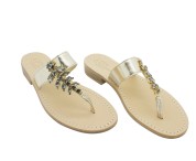 Platinum Coloured "Anna" Sandal