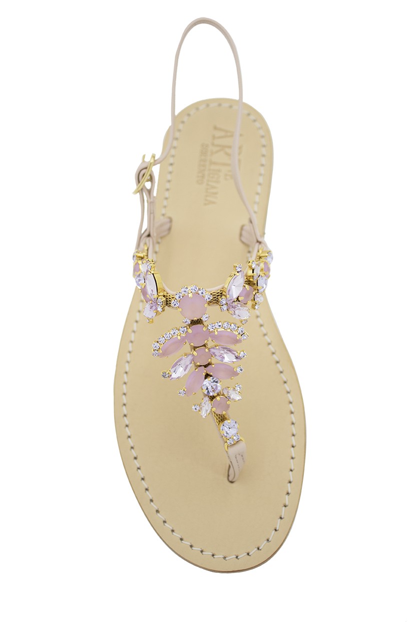 Sandali gioiello artigianali moda Sorrento Capri Positano
