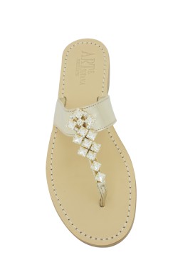 Platinum Coloured "Dea" Sandal color cry