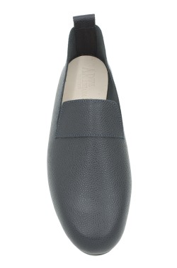 Moccasin "King" hammered calf leather blue
