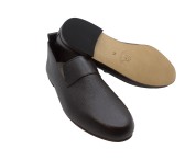 moccasin King hammered calf leather chocolate