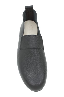 Moccasin "King" hammered calf leather black