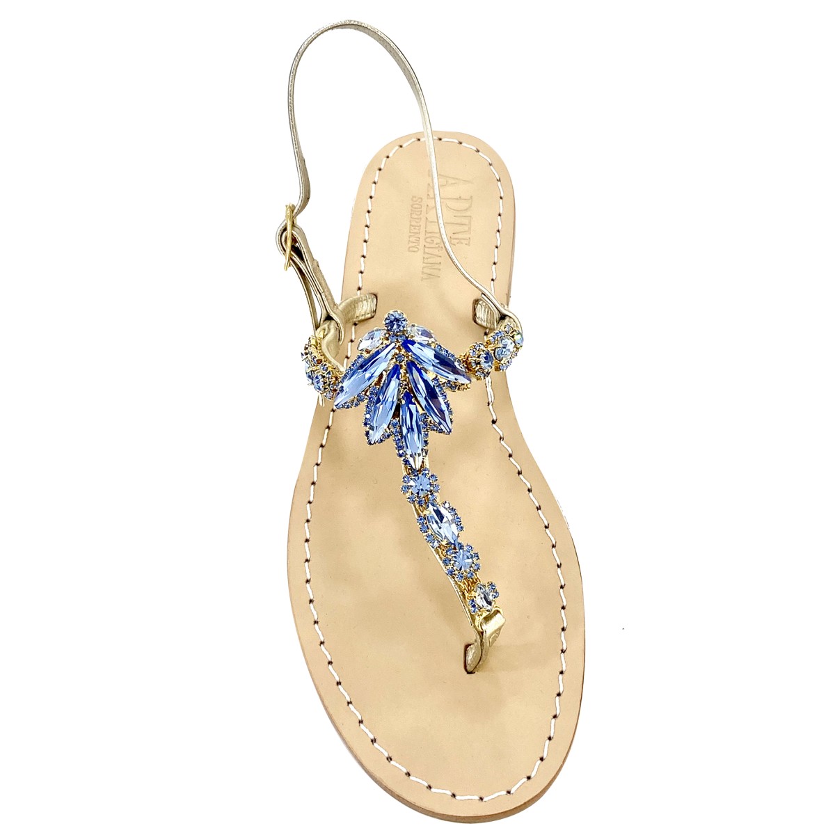 Handmade jewel sandals Sorrento Capri and Positano fashion
