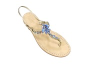 jeans Coloured Jewel Sandal “Valentina”
