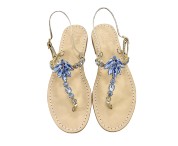 jeans Coloured Jewel Sandal “Valentina”