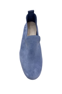 Mocassino "King"  vitello scamosciato jeans