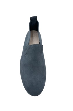 Moccasin "King" suede calf leather grey