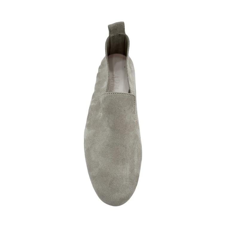 Mocassino "King"  vitello scamosciato beige