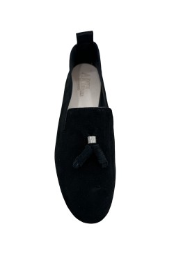 Moccasin "King fendini" suede calf leather black