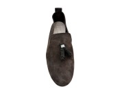 Moccasin "King" suede calf leather black