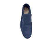 Moccasin "King" suede calf leather black