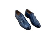 Scarpa classica con fibbie modello derby color blu