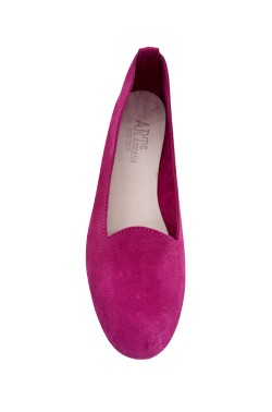 Pantofolina donna scamosciata fucsia