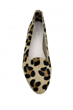 Pantofolina donna cavallino leopardato